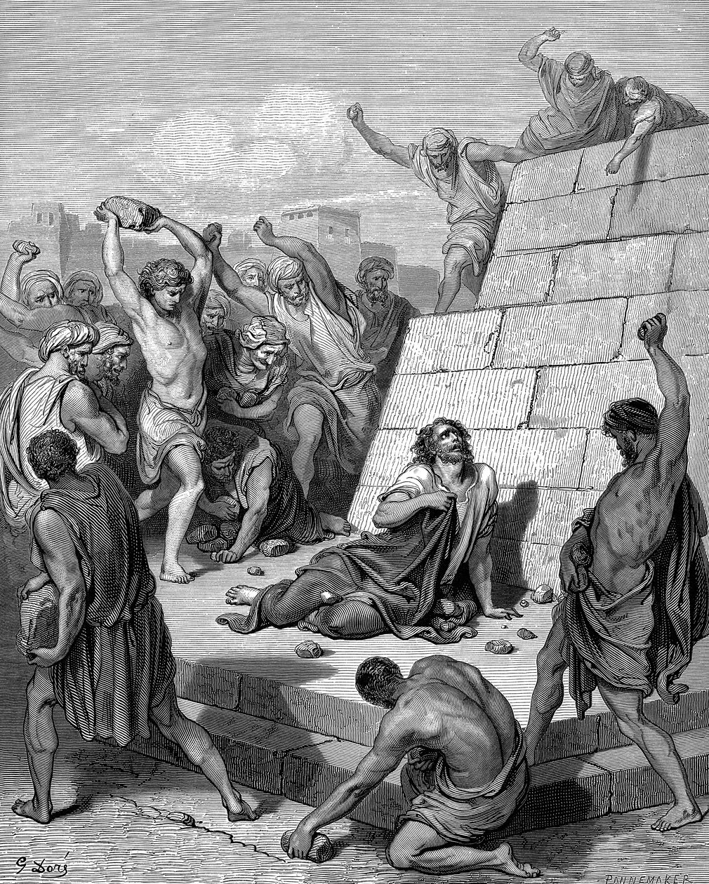 Martirio di Santo Stefano, c36 1866 da Gustave Dore