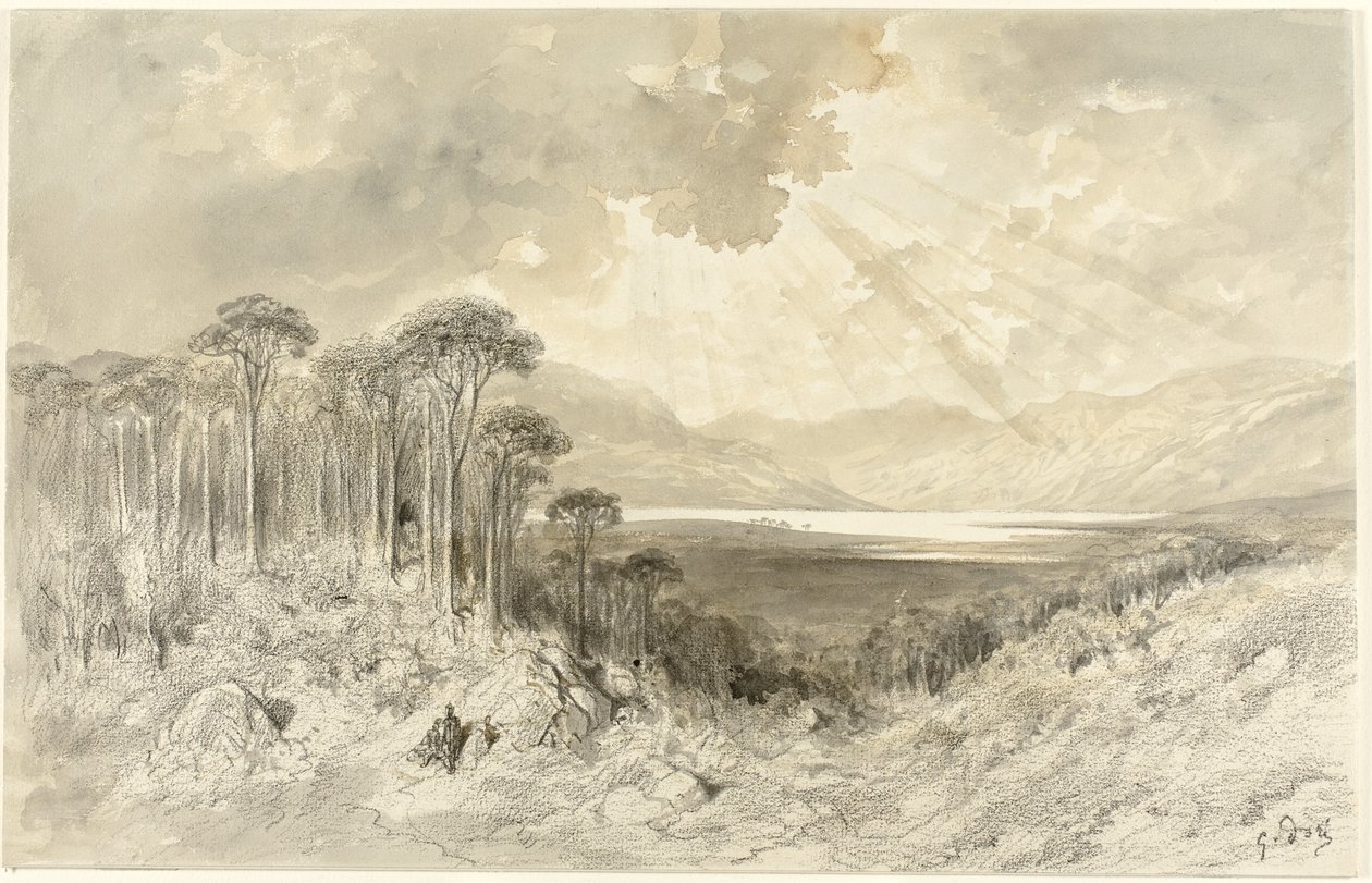 Paesaggio scozzese, 1873 da Gustave Dore