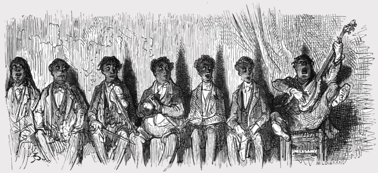 The Christy Minstrels, 1872 da Gustave Dore