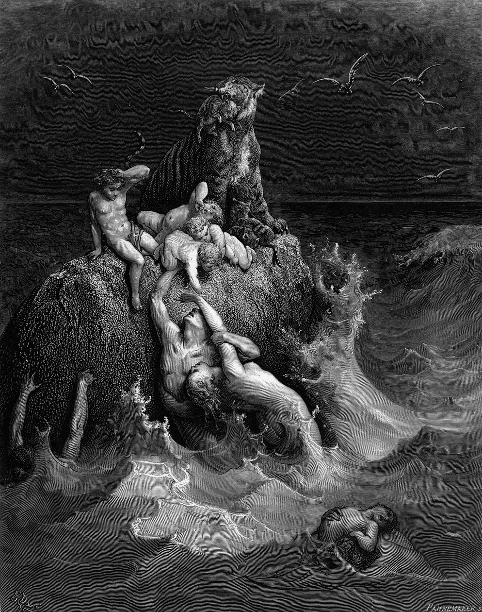 Il diluvio, 1866 da Gustave Dore