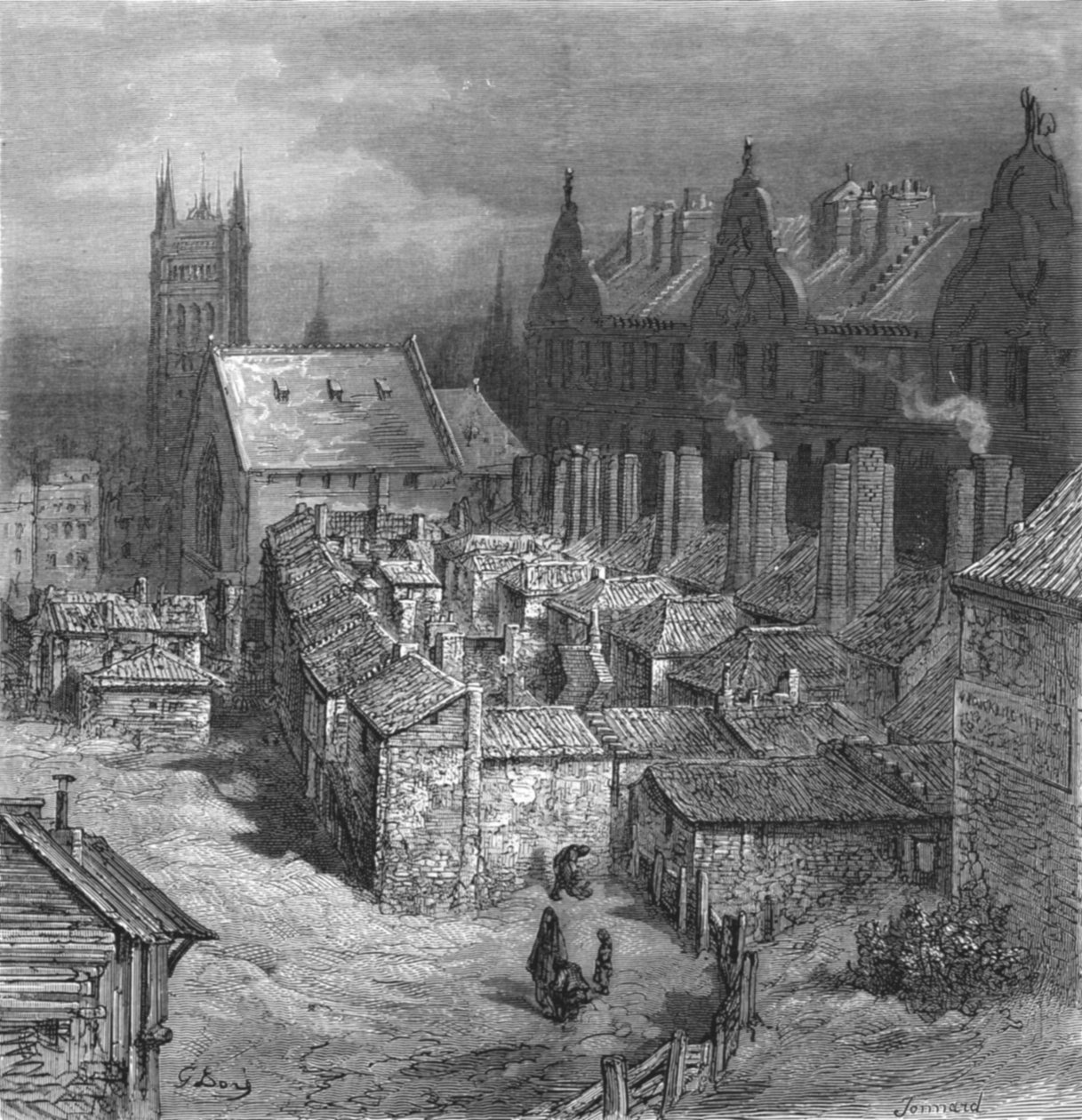 Il quartiere dei diavoli - Westminster, 1872 da Gustave Dore