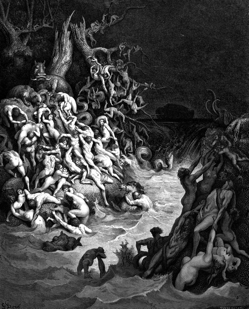 Il diluvio, 1866 da Gustave Dore