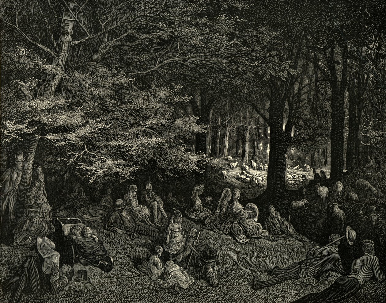 Sotto gli alberi a Regent