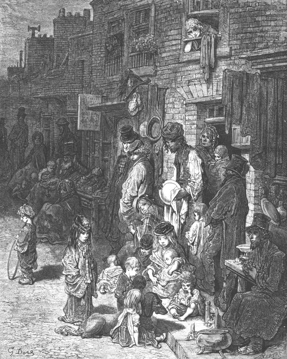 Wentworth Street, Whitechapel, 1872 da Gustave Dore