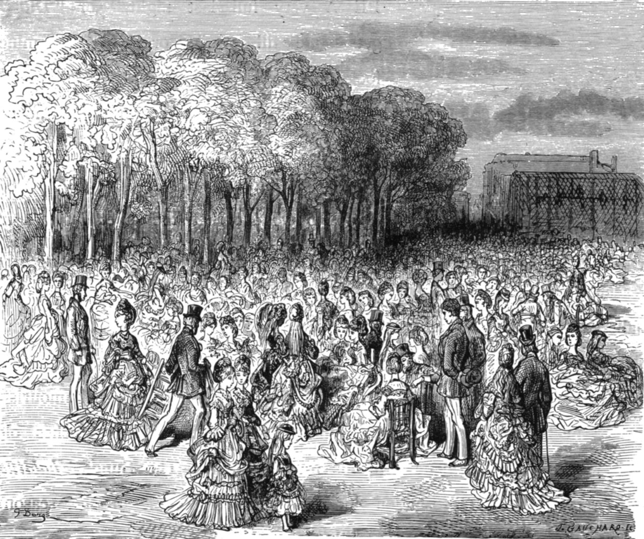 Giardini zoologici - Passeggiata domenicale da Gustave Dore