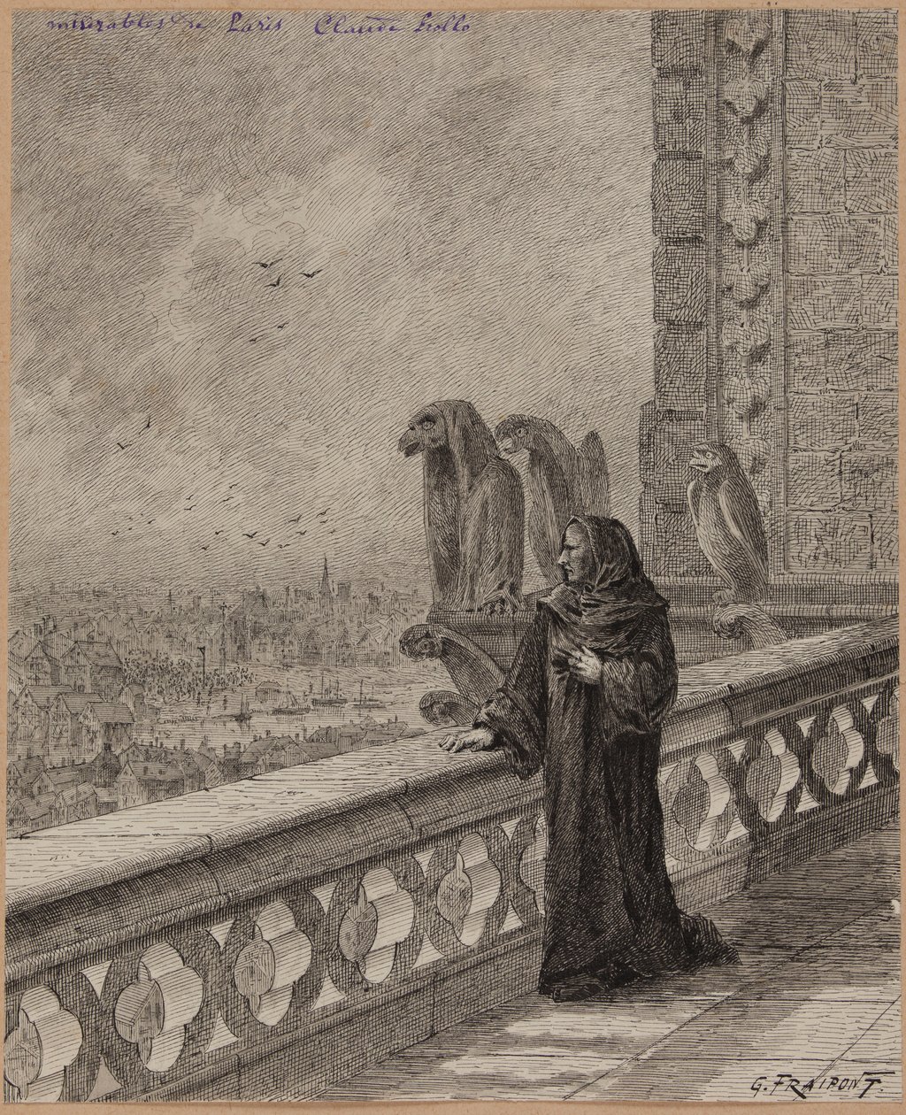 Claude Frollo. da Gustave Fraipont