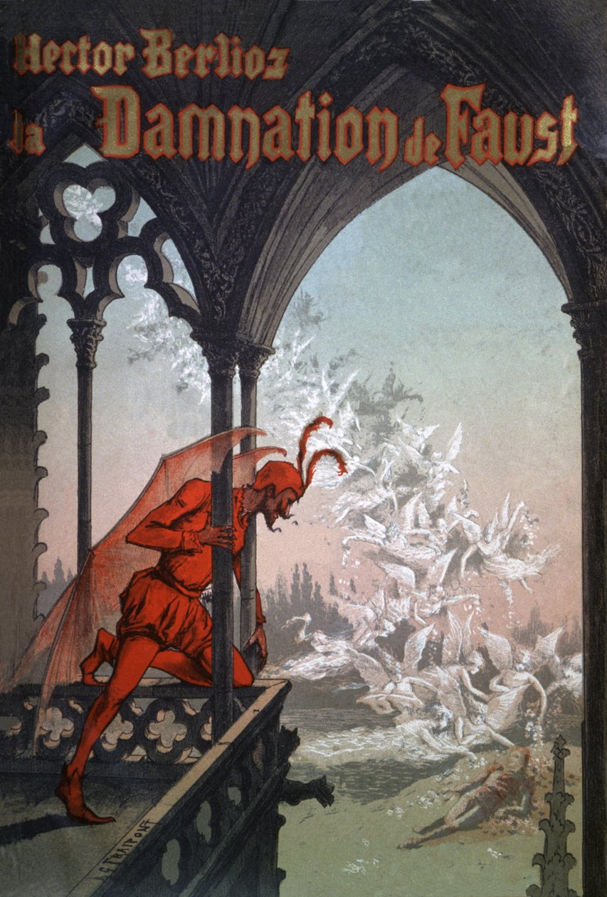 La dannazione di Faust, c.1900 da Gustave Fraipont