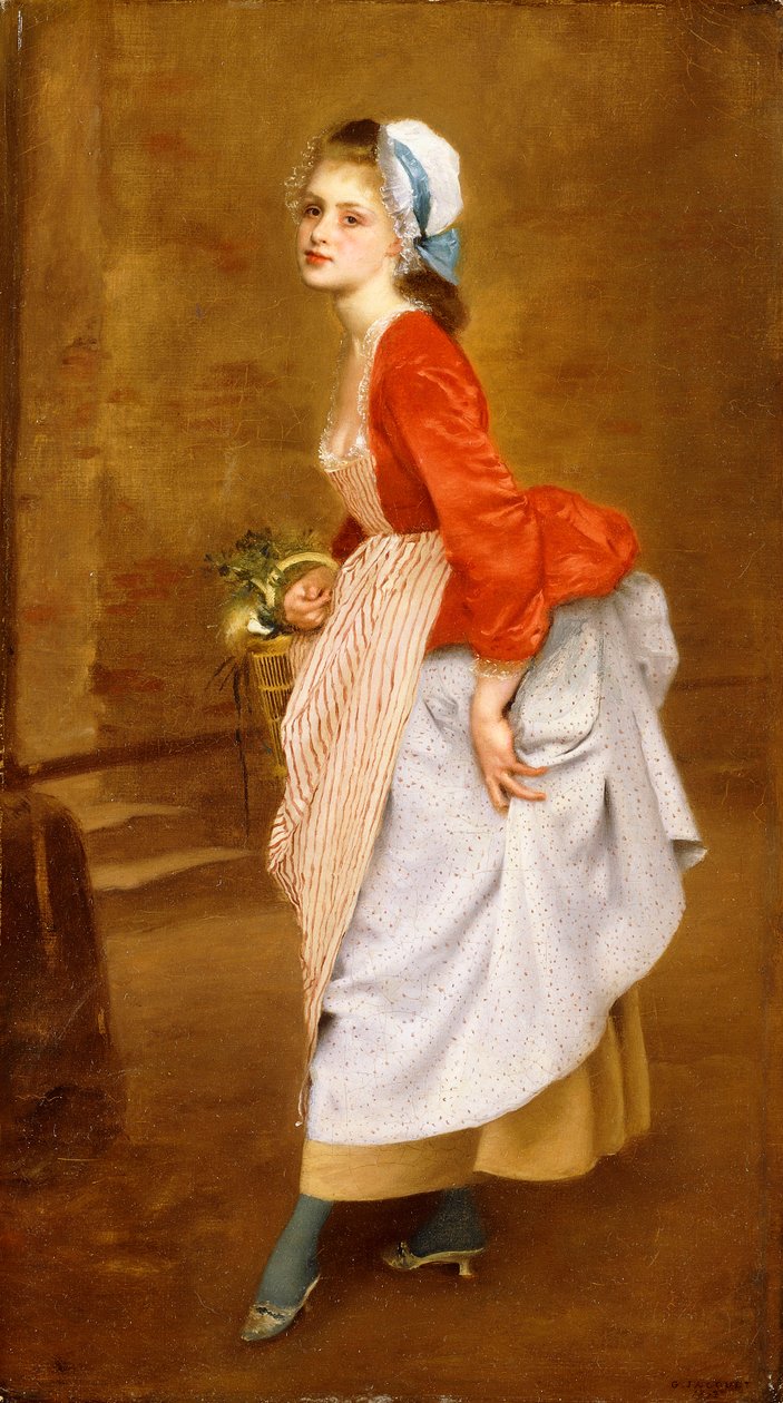 La cameriera, 1872 da Gustave Jacquet