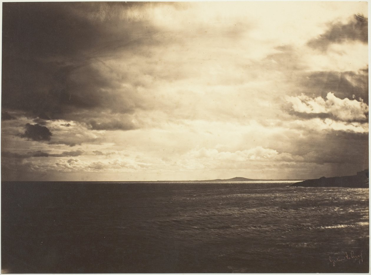 Cielo nuvoloso, Mar Mediterraneo da Gustave Le Gray