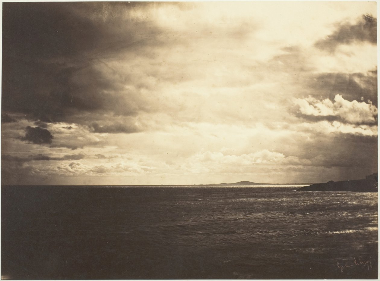 Cielo Nuvoloso, Mare Mediterraneo da Gustave Le Gray