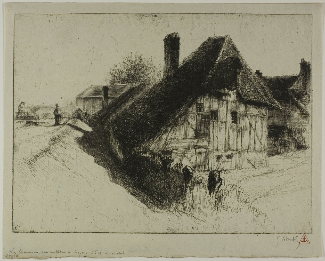 Abitazione contadina a bassa seduta, Troyes da Gustave Leheutre