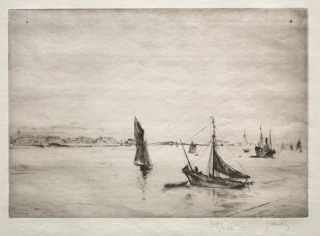 La strada di La Rochelle da Gustave Leheutre