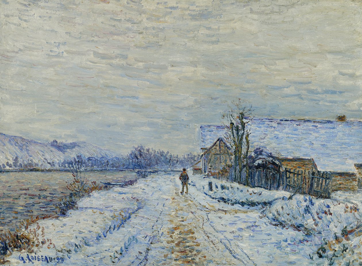 Effetto di neve a Tournedos, 1899 da Gustave Loiseau
