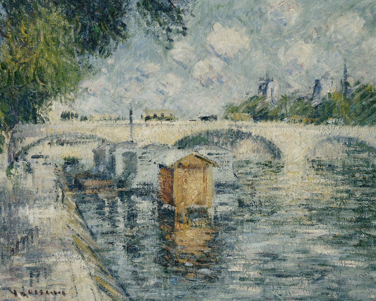 Il ponte Louis Philippe, Parigi, 1925 da Gustave Loiseau
