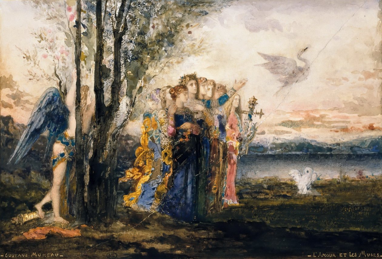 Cupido e le Muse da Gustave Moreau