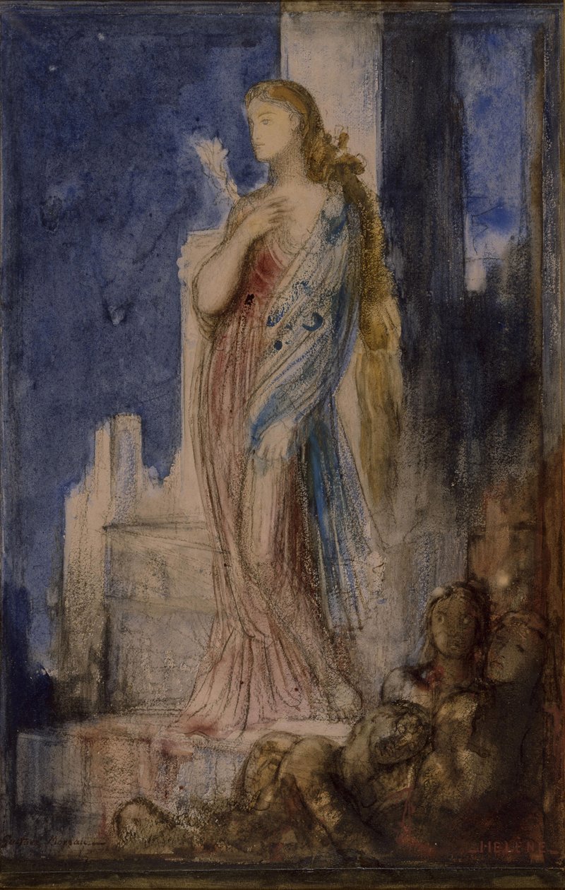 Elena sulle mura di Troia da Gustave Moreau
