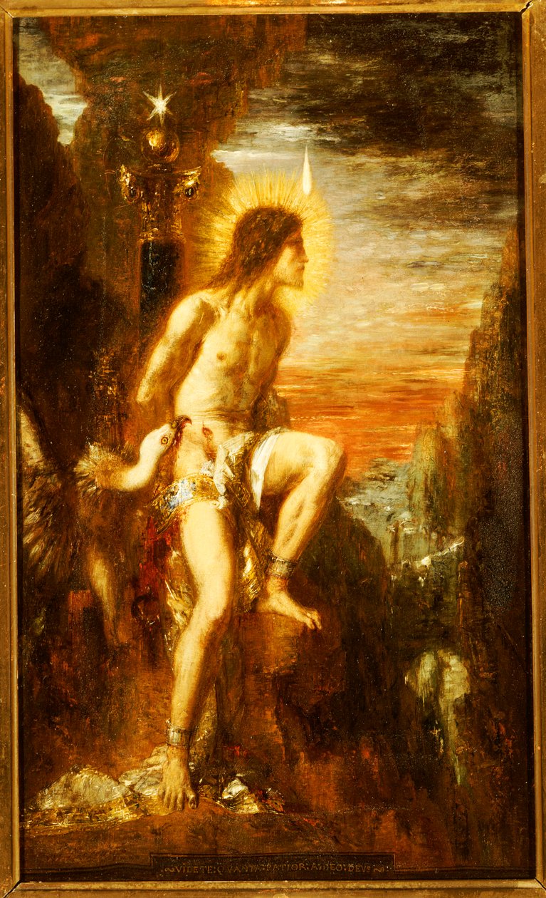 Prometeo incatenato da Gustave Moreau