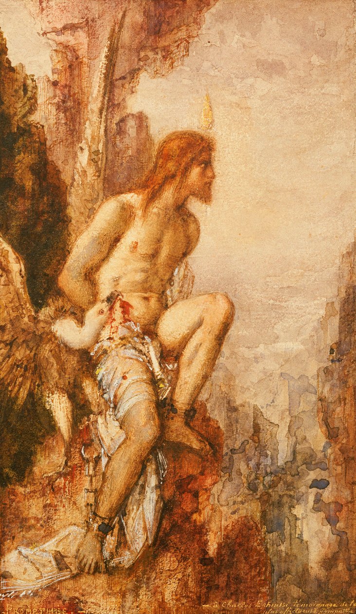 La Tortura di Prometeo da Gustave Moreau