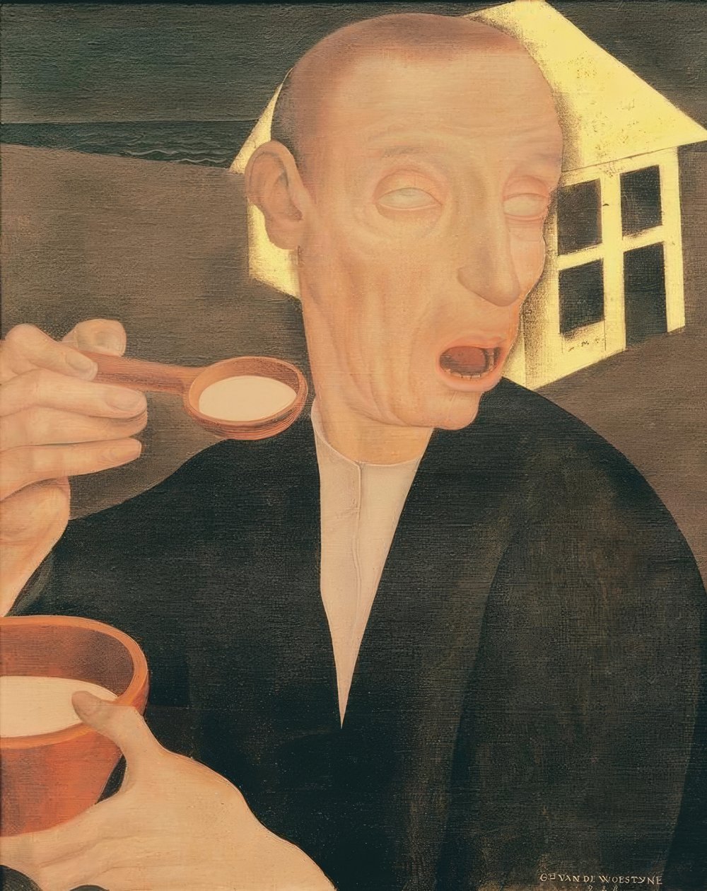 Il cieco con la pappa da Gustave Van de Woestyne