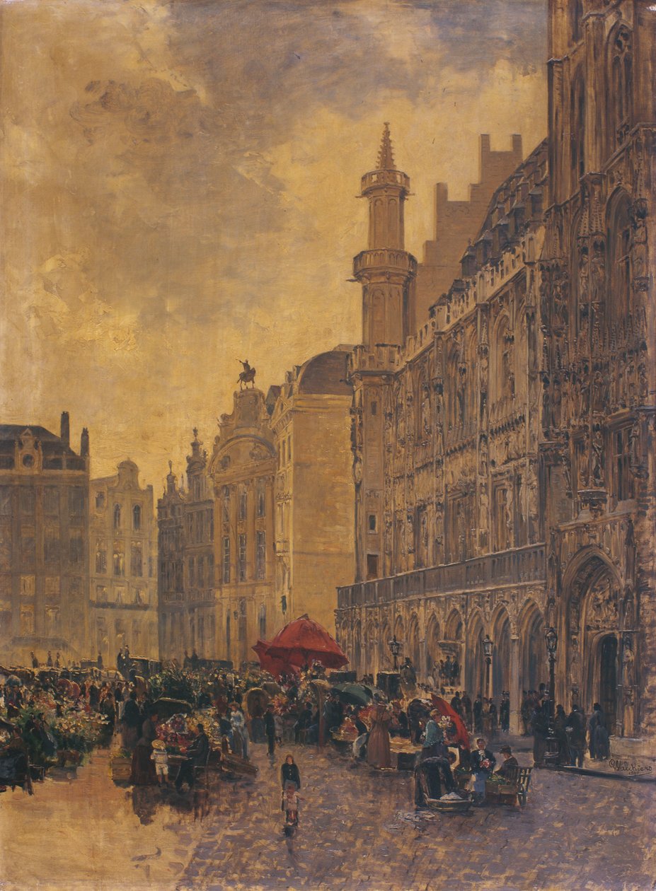La Grande Place a Bruxelles da Gustave Walckiers