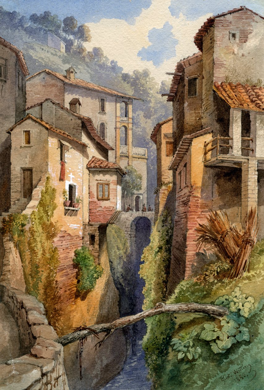 Lucca, Toscana, Italia, 1850 da Gustavo Witting