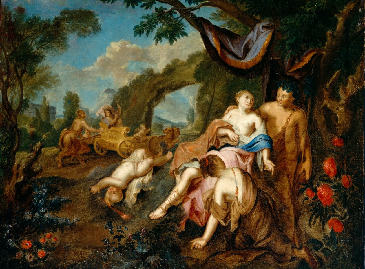 Bacco e Arianna, c.1725 da Gustavus Hesselius