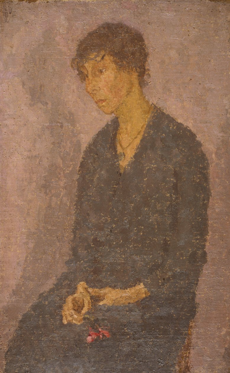 Donna che tiene un fiore da Gwen John