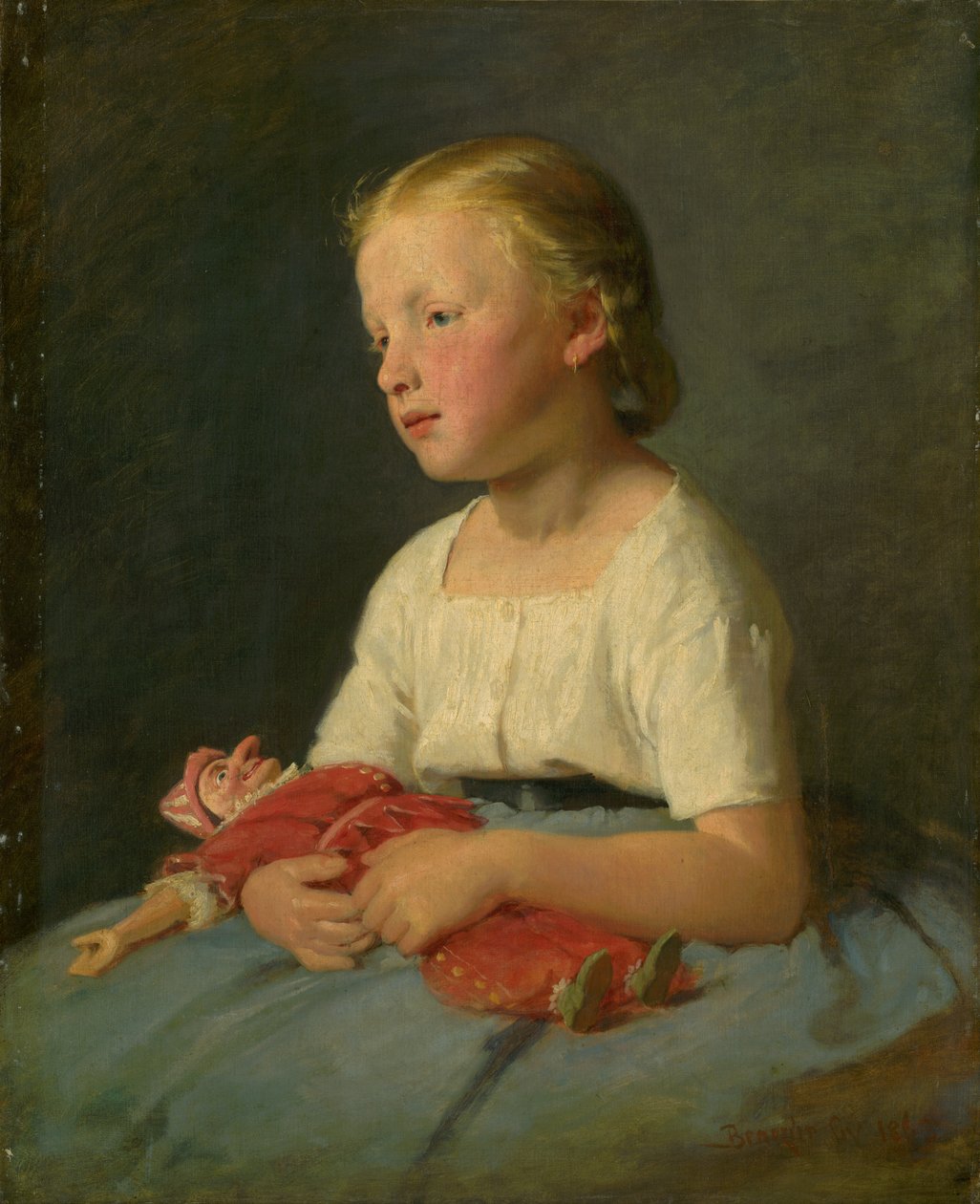 Bambina con una bambola da Gyula Benczúr