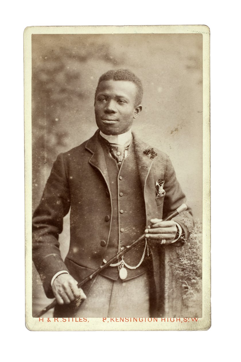 Arthur Boyle, un principe africano, Londra, anni 1880 da H. and R. Stiles