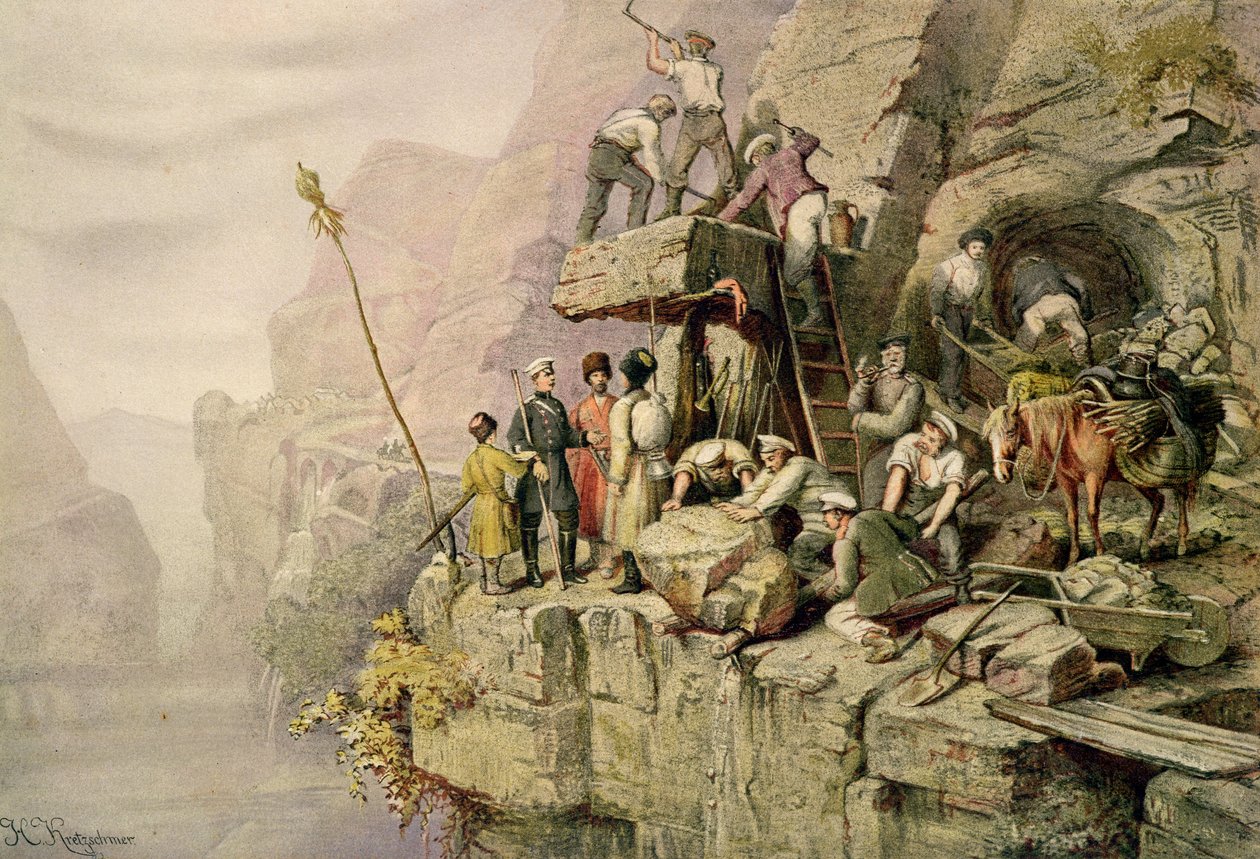 Una cava di pietra da H. Kretzschmer