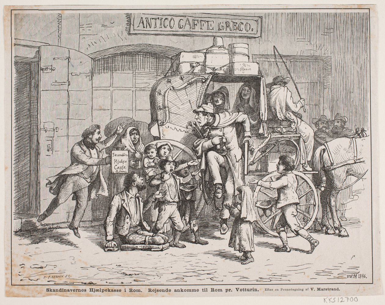 La cassa di soccorso degli scandinavi a Roma da H.P. Hansen