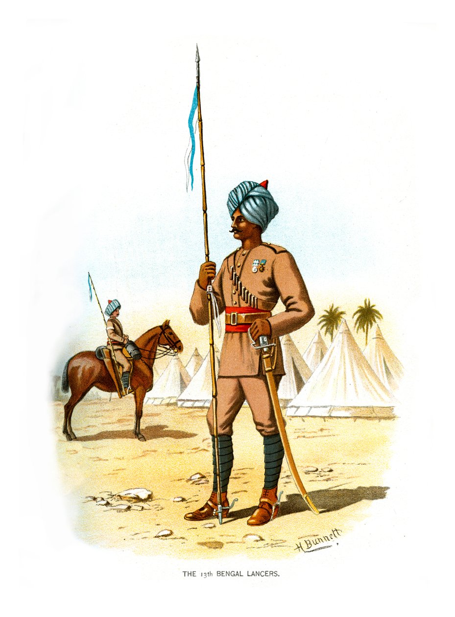 Il 13º Lancieri del Bengala, c1890 da H. Bunnett