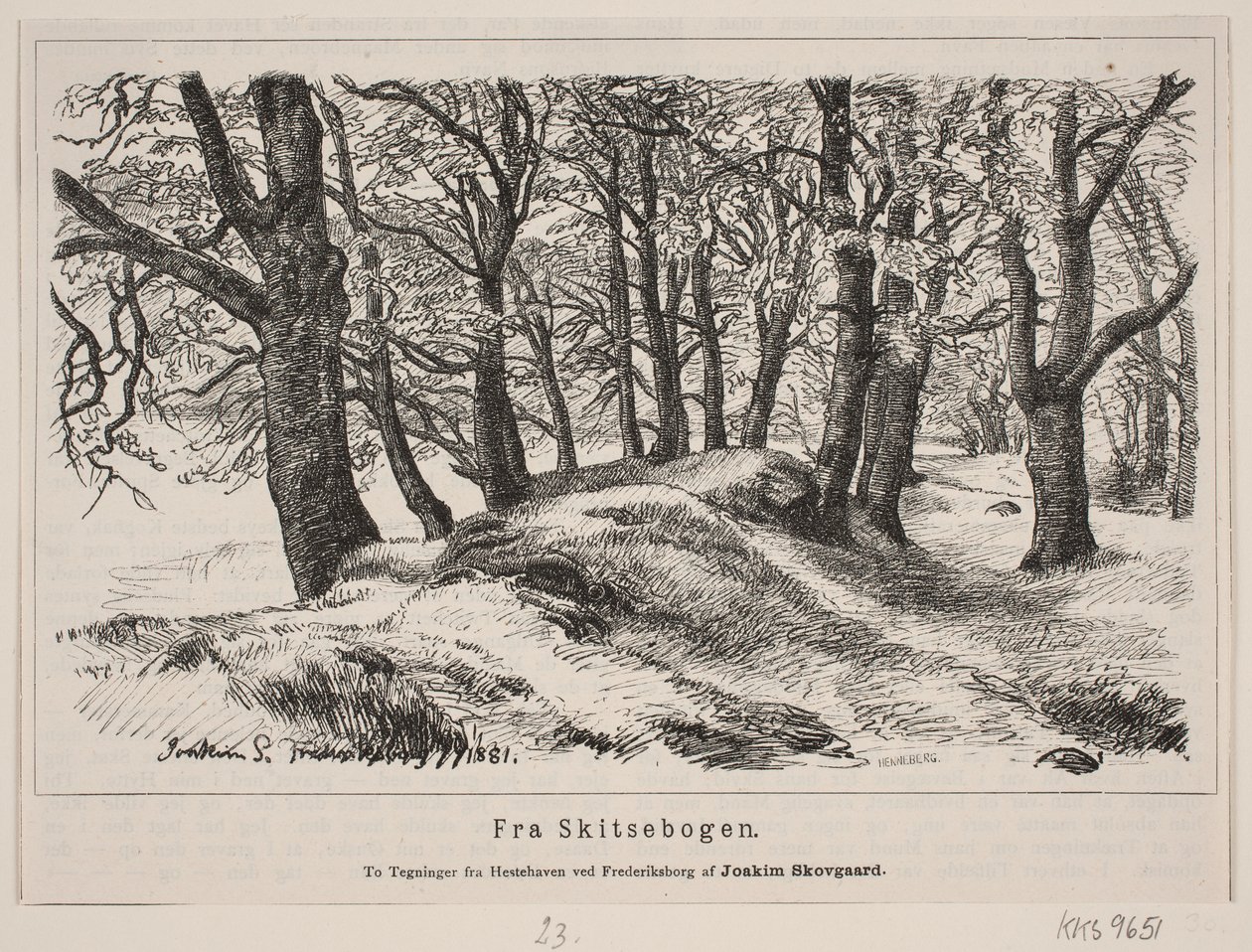 Dal parco dei cavalli a Fredriksborg da H. C. Henneberg