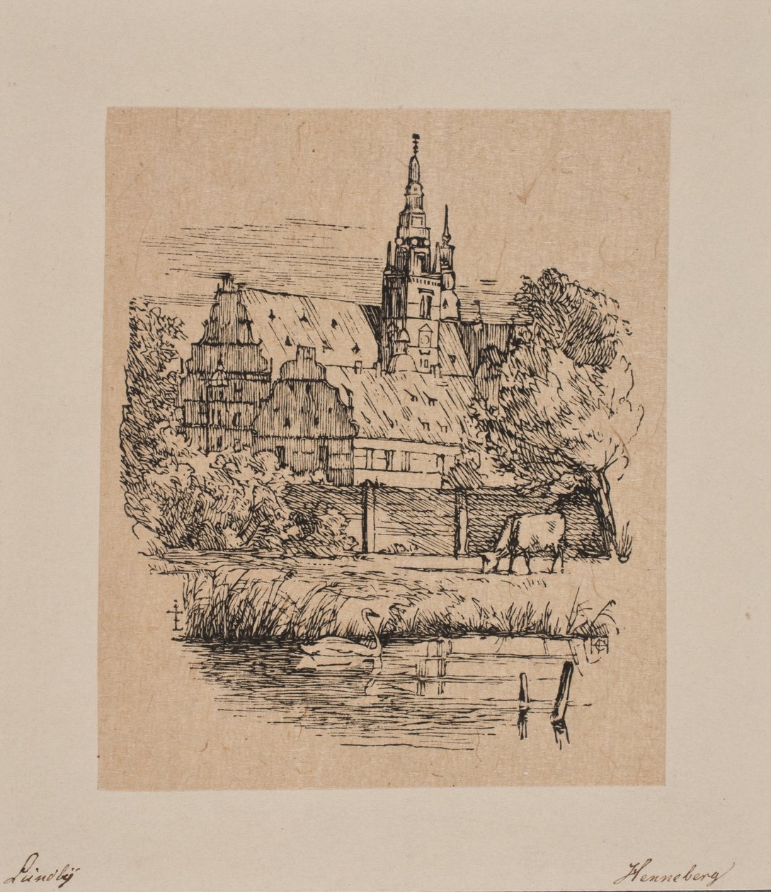 Castello di Frederiksborg da H. C. Henneberg