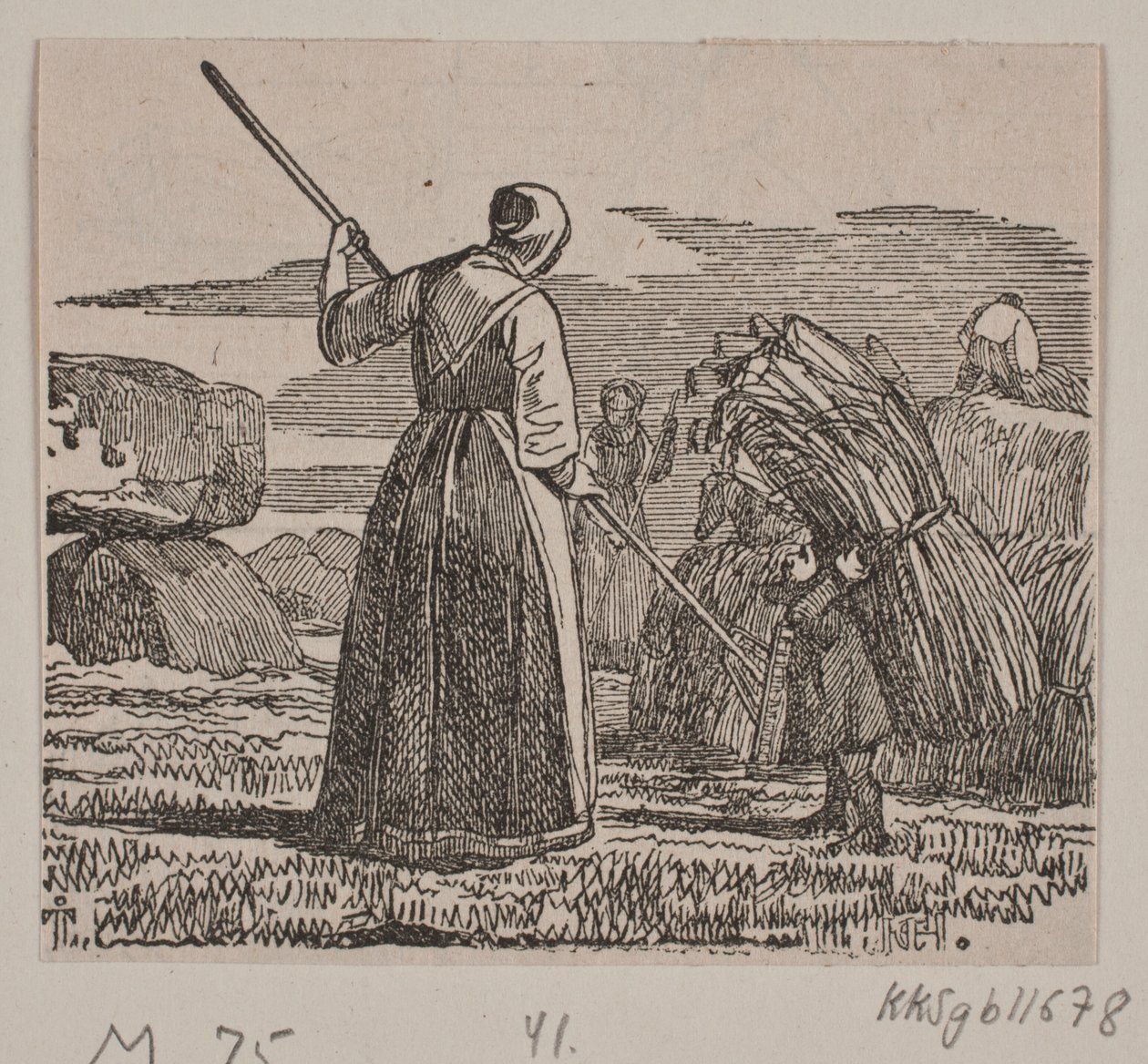 Illustrazione per "Gjordemoderen og Trolden" da H. C. Henneberg