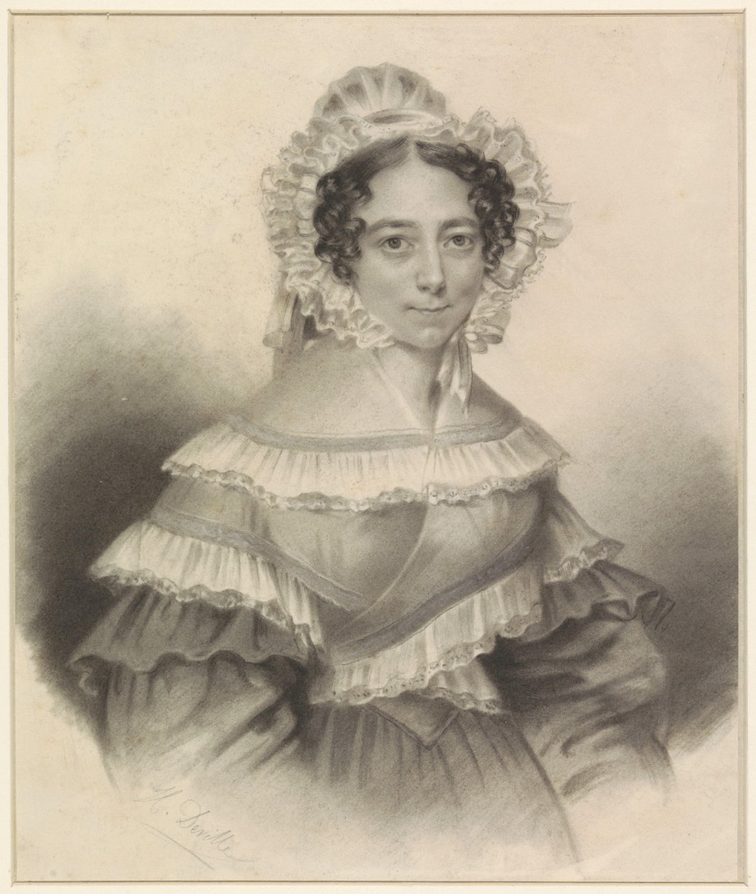 Ritratto di una dama da H. Deville