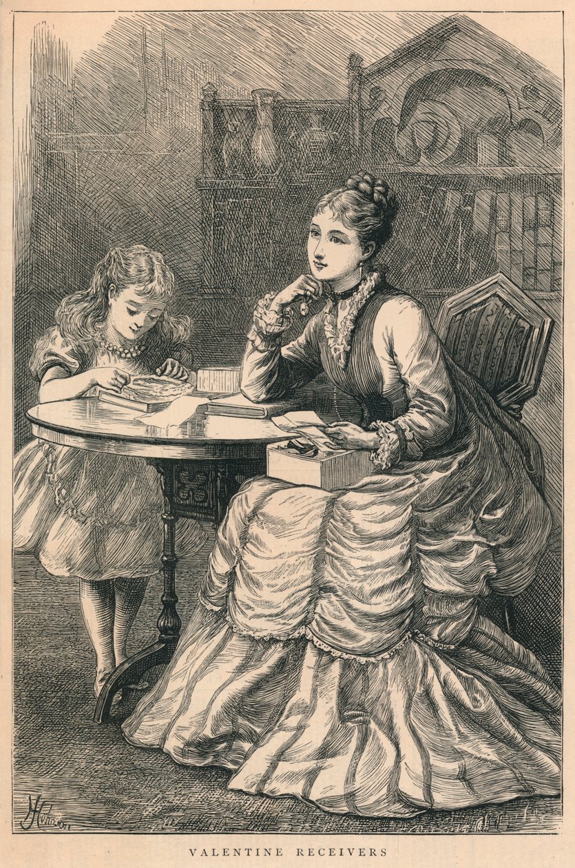 Ricevitori di San Valentino, 1875 da H. Johnson