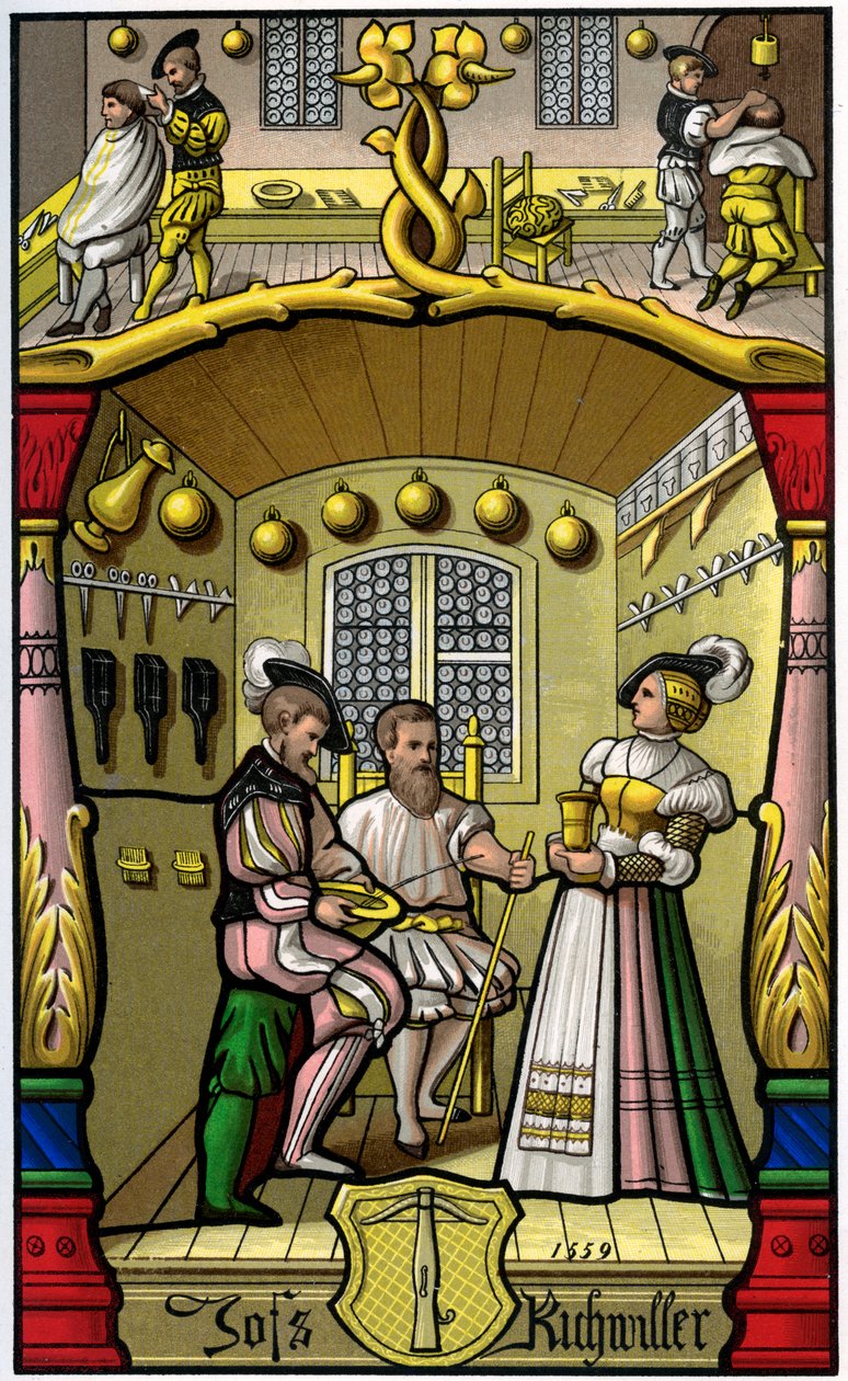 Barbiere e parruccaio da H. Moulin