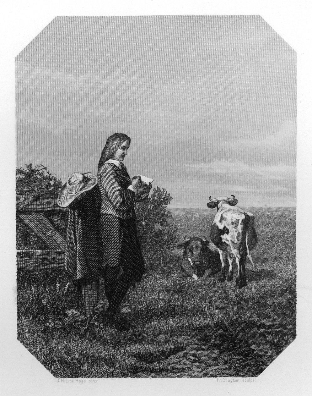 Paulus Potter, pittore olandese del XVII secolo, c1870 da H. Sluyter