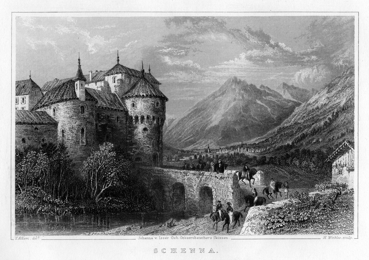 Schenna, XIX secolo da H. Winkles