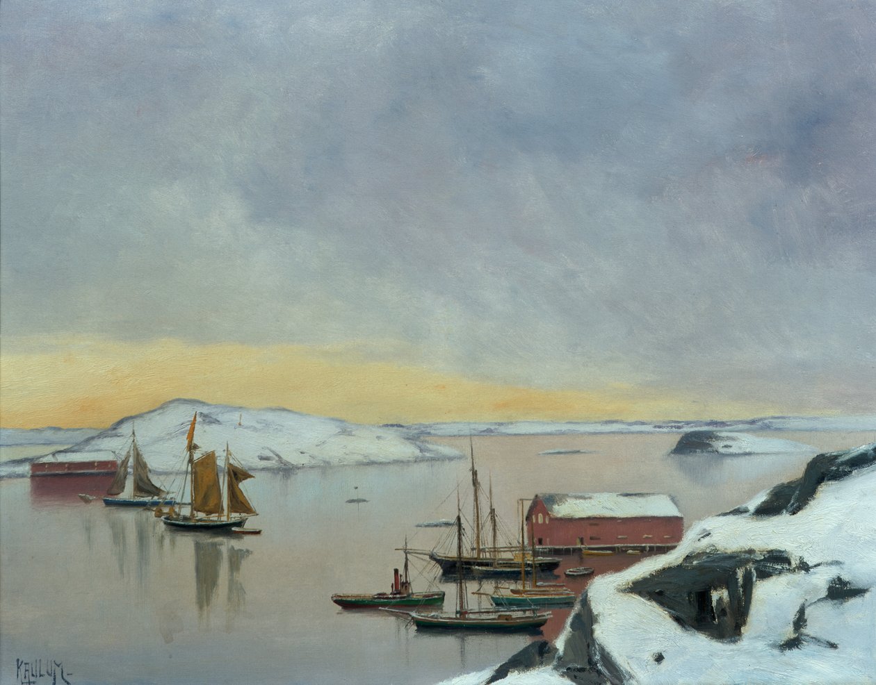 Barche nel porto da Haakon Kaulum