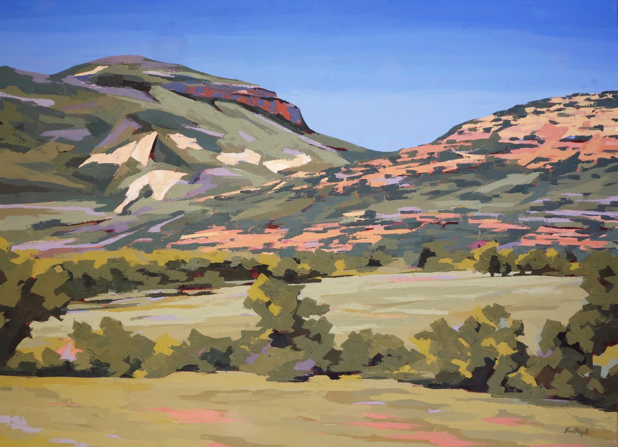 Veduta di Hermosa, 2024 circa (olio su tela) da Hadley Rampton