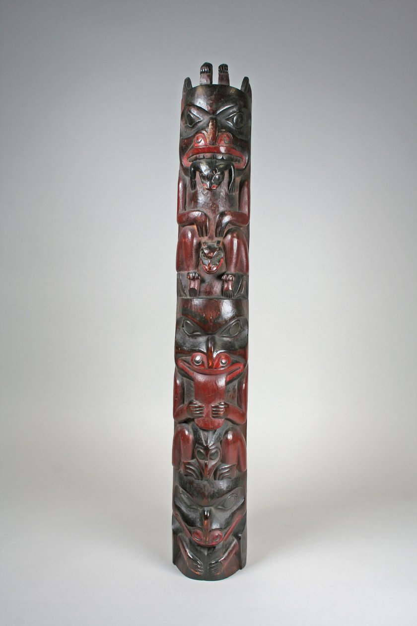 Modello di totem da Haida