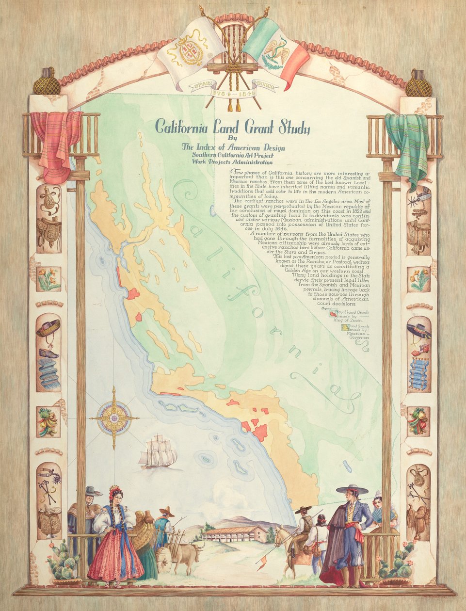 Mappa: Studio delle concessioni terriere della California da Hal Blakeley
