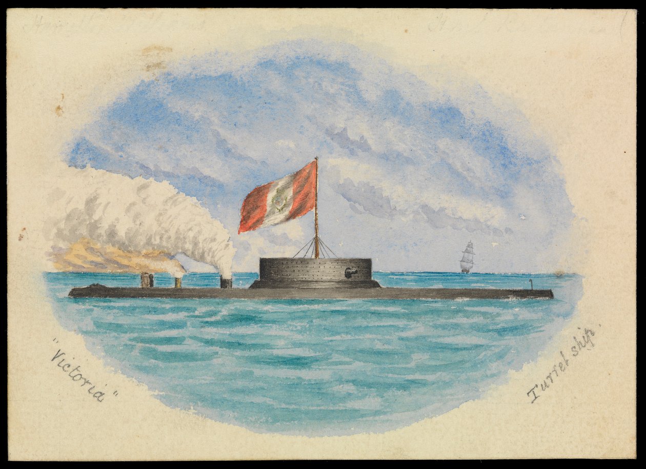 Nave torretta Victoria, c.1865 da Hamilton Williams