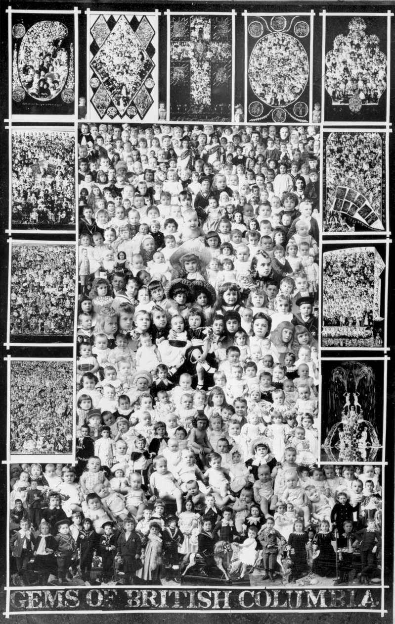 Gemme della Columbia Britannica, 1891, foto realizzata dai ritratti dei bambini scattati l