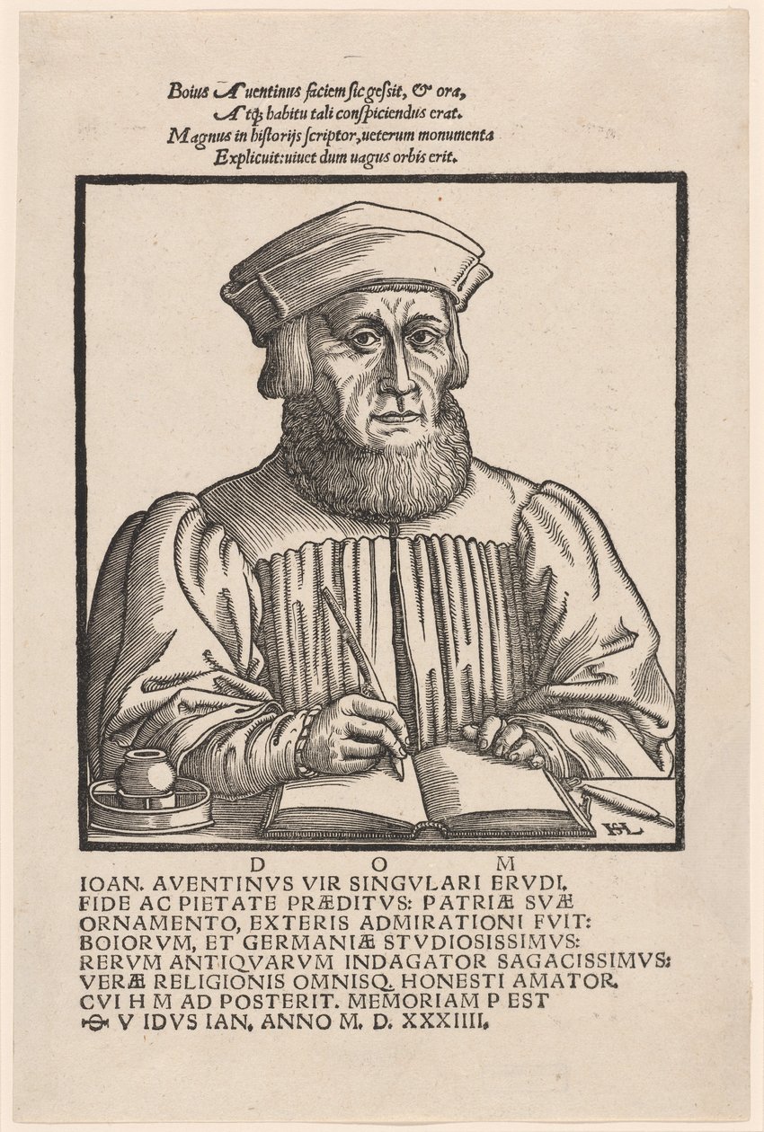 Johann Aventinus (Johann Turmair) da Hanns Lautensack