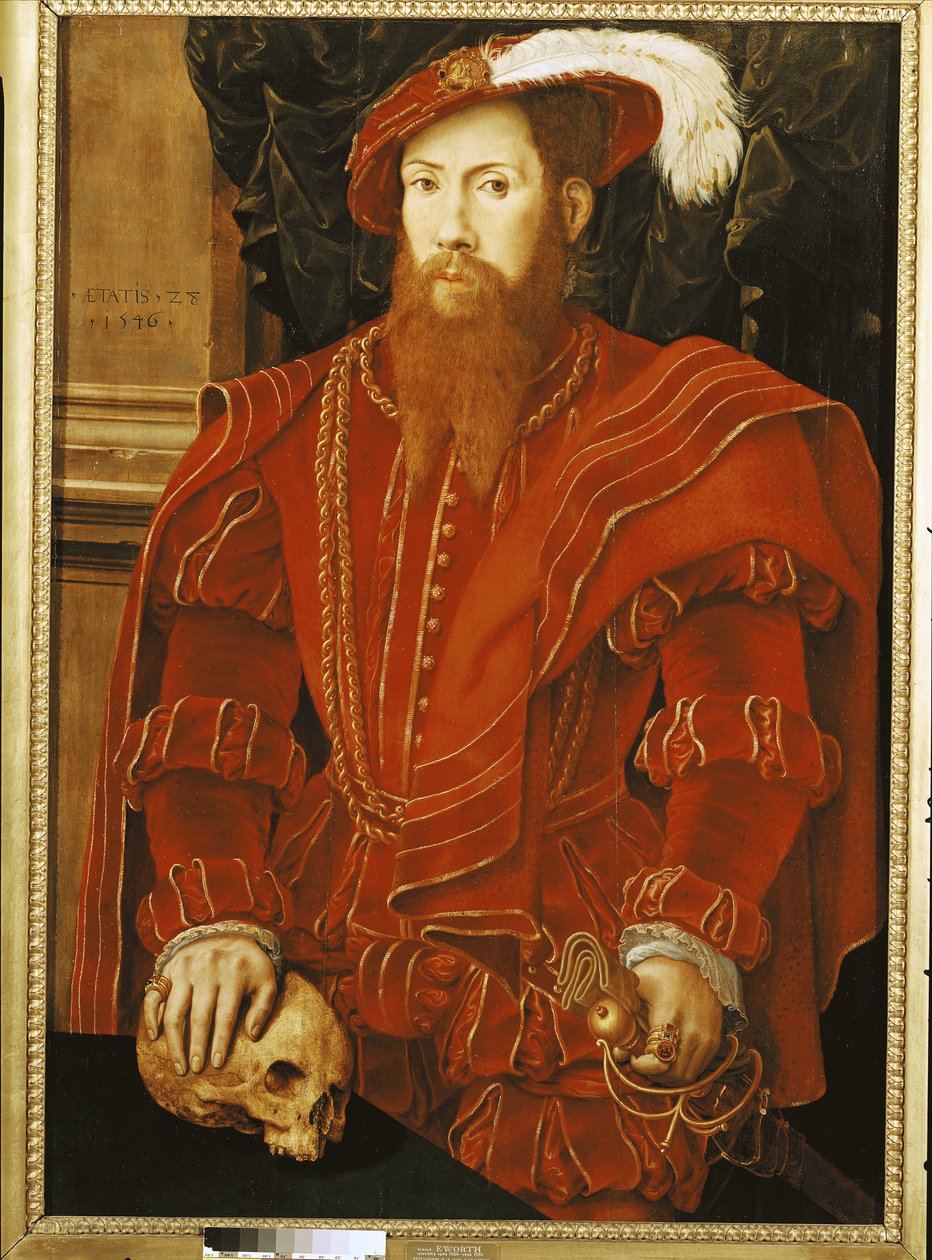 Ritratto di un gentiluomo della corte inglese, 1546 da Hans Eworth