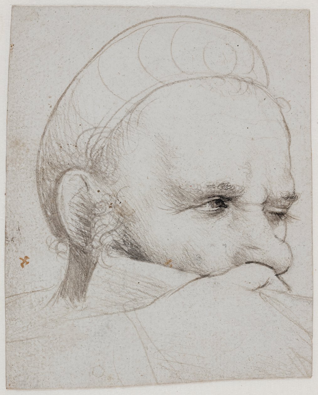 Testa di un balestriere da Hans Holbein the Elder