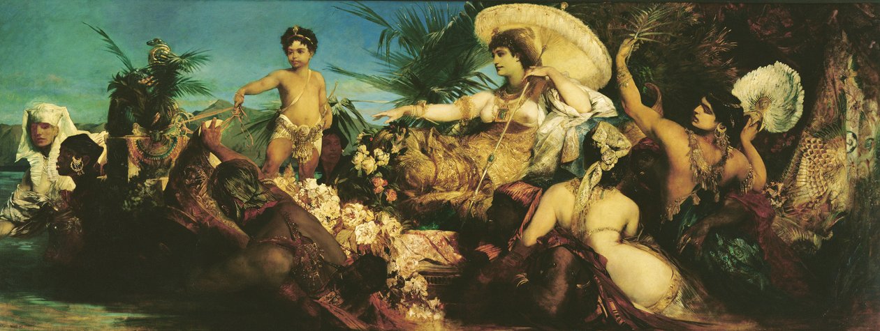 Cleopatra, 1875 da Hans Makart